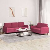 vidaXL 2-dijelni set sofa crvena boja vina baršunasti | shoptok.hr