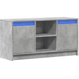 TV ormarić s LED svjetlima boja betona 100x34x50 cm drveni | Eponuda.com