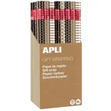 Displej ovojni papir 60g,0,7 x 2 m Kraft Black&White, 55 kos, (5000156403)