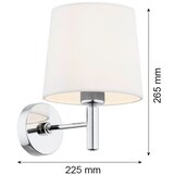 Brilagi zidno svetlo monte 1xE27/15W/230V krem/sjajni hrom | Eponuda.com