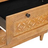 Ormarić Komoda 3 pcs Smeđa 60 x 33 x 75 cm masivno drvo manga | shoptok.hr