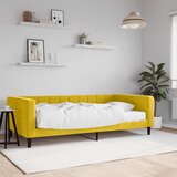  Dnevni krevet s madracem žuti 100 x 200 cm baršunasti | Eponuda.ba