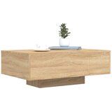  Stolić za kavu s LED svjetlima boja hrasta sonome 85x55x31 cm | shoptok.hr