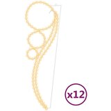  Svjetlosne trake s kuglicama 12 kom tople bijele 111,5x35x4,5cm | shoptok.hr