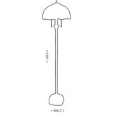 Brilagi Tiffany vitražna podna lampa CORAL 2xE27/60W/230V Slike