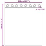 Voile zavjese s ušicama 2 kom terakota | Shoptok.si