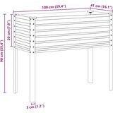 vidaXL Vrtna sadilica antracit 100x41x90 cm čelična | shoptok.hr