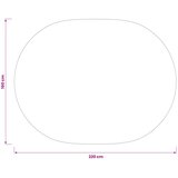  Tkanina za stol Ovalni Tamnozelena 160 x 220 cm Poliester | shoptok.hr
