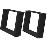vidaXL Noge stolića za kavu U-oblika 2 kom crne 50x(30-31) cm čelik | shoptok.hr
