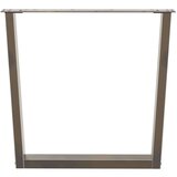  noge jedilne mize v-oblika 3 kosi naravno jeklo 90x(72-73,3) cm, (21828305) | Shoptok.si