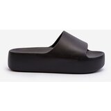 Boto FB3 Women's Black Thick Sole Slides Oreithano | shoptok.hr