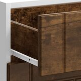 vidaXL Kuhinjska osnovna omarica Lucca dimljen hrast inženirski les | Shoptok.si