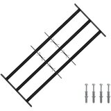  Rešetka za prozor 116 x 45 cm Čelik s prahom premazan Crna | Eponuda.com