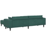 SOFA 3 pcs Tamnozelena 250 x 188 x 76 cm Baršun | shoptok.hr