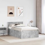  Krevetna konstrukcija s uzglavljem Betonski sivi 120 x 190 cm | Eponuda.com
