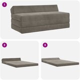 SOFA na razvlačenje Svjetlosiva 120 x 60 x 49 cm Tkanina | shoptok.hr