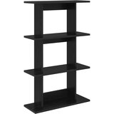  Stenska polica Montaža za steno Črni hrast 56 x 20 x 90 cm, (5000307375) | Shoptok.si