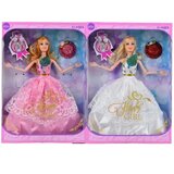 Magic Toys Happy Girl Modna lutka v večerni obleki s klobukom v dveh različicah 29cm | Shoptok.si