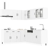 vidaXL 11-dijelni set kuhinjskih elemenata "Lucca" izrađeno drvo | shoptok.hr