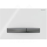 Geberit Sigma50 Square tipka za dvokoličinsku tehniku ispiranja bela/crni hrom 115.671.11.2 | ePonuda.com