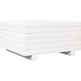 Maison Chic Vrtno cvetlično korito - Cvetlični Lonec belo 50x50x26,5 cm trdna borovina, (21789198) Cene
