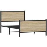 Metalni okvir kreveta s uzglavljem i podnožjem 107 x 203 cm | shoptok.hr