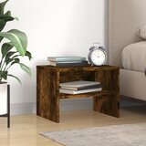 The Living Store Nočna omarica dimljeni hrast 40x30x30 cm inženirski les - Nočna Omarica, (21433729) | Shoptok.si