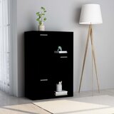 vidaXL Ormarić za pohranu crni 60 x 29,5 x 90 cm od iverice Cijene