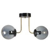 Opviq pablo 2 li siyah Füme Camlı avize blackfume chandelier | ePonuda.com