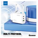 Moxom MX-HC158 QC3.0 65W Type-C na Type-C punjač beli | Eponuda.com