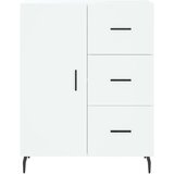 vidaXL Visoka omara bela 69,5x34x180 cm inženirski les | Shoptok.si