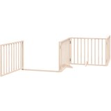  Vrata za pse s vratašcima 12 panela sklopiva 960 cm drvo topole | shoptok.hr