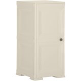 vidaXL Plastična omarica 40x43x85,5 cm izgled lesa krem Cene