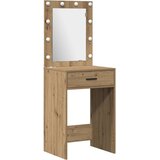  Set za toaletni stolić s LED-om od inženjerskog drva u Artisan hrastu 2 dijela | shoptok.hr