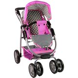  Voziček za punčke 2-v-1 Nosilka Stars - siva | Shoptok.si