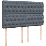  Krevet s oprugama i madracem tamnosivi 160x200 cm baršunasti | shoptok.hr