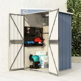 vidaXL vrtna lopa siva 118x100x178 cm pocinkano jeklo | Shoptok.si