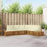  Set vanjskih sofa Prirodna i krem 273 x 213,5 x 73 cm | shoptok.hr
