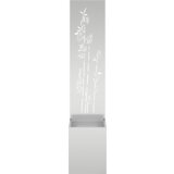 vidaXL Vrtno korito z dekorativno ploščo srebrna 32 x 140 cm | Shoptok.si