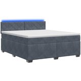  Krevet s box springom, madracem i LED-om Tamnosiva 140 x 190 cm | shoptok.hr