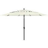 The Living Store Senčnik aluminij peščen 3,5 m - Senčnik Senčniki, (21750807) | Shoptok.si