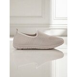 Resti Beige Callista women's slip-ons - lightweight fabric shoes with flat soles | Shoptok.si