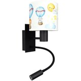 Brilagi LED fleksibilna lampa BOBO 1xE27/25W/230V + LED/3W crna/bela/sa životinjskim motivima | Eponuda.com