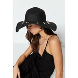 Trendyol Black Shell Detailed Straw Hat for Women Cene'.'