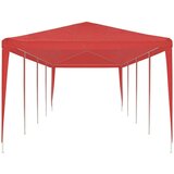  Zabavni šotor Rdeča 1200 x 300 x 255 cm PE in jeklo, (5000218868) | Shoptok.si