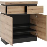 Modern Living Komoda Corte, Barva Hrasta, Siva | Shoptok.si
