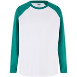 Urban Classics Boys' long-sleeved T-shirt Organic Oversized white/green | Shoptok.si