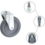  Okretni kotačići s otvorom za vijke 24 kom 125 mm | shoptok.hr