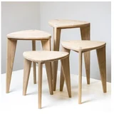 Meda furniture Drveni stоčići za dnevni boravak M