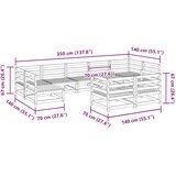  9-dijelni set vrtnih sofa od masivne borovine | shoptok.hr